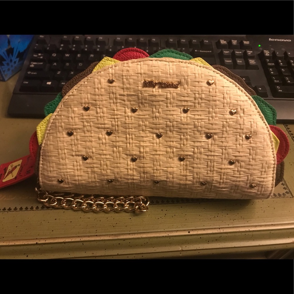 Betsey Johnson Taco wristlet